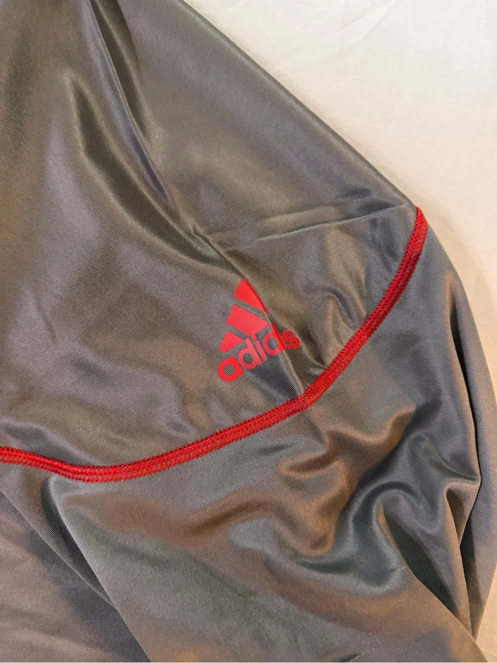 adidas Gray Pullover with Red 'Huskers' Script